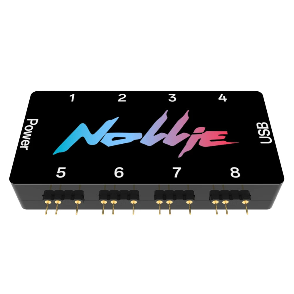 5V 3PIN ARGB Controller 8 Way 16 Way Addressable ARGB Splitter Support SignalRGB OpenRGB SATA Power for Motherboard Interface