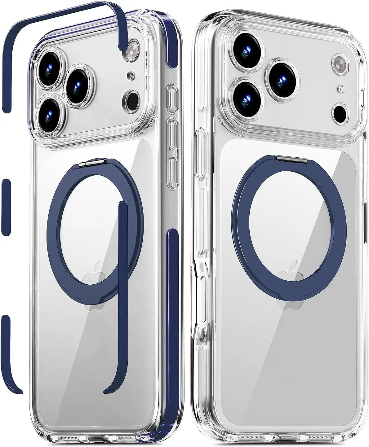 360-Degree Rotating Stand Magnetic Case Compatible with iPhone 17 Pro Max/17 Air/16 Plus/15 Pro/14 Pro Max/13/12