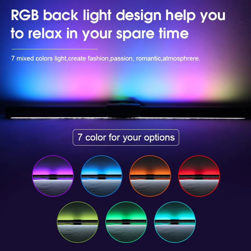Led Monitor Light Bar Stepless Dimmable Desk lamp Computer Screen Hanging Light Led Table Lamp Indoor Lighting for Laptop Office