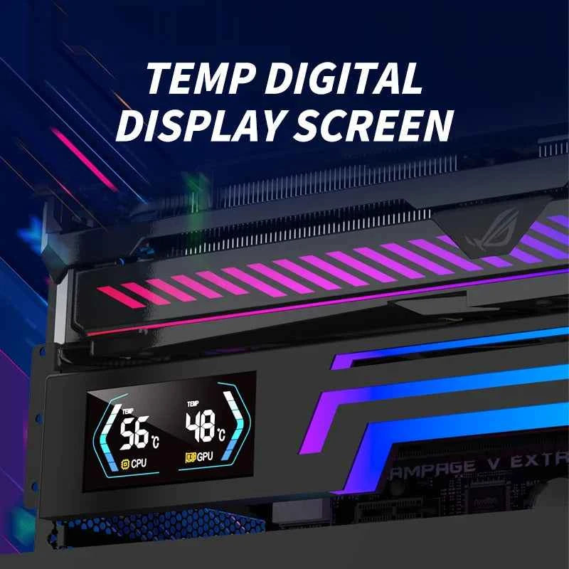 Power Train Z-X6 ARGB 5V 3PIN graphics card bracket adjustable height AURA SYNC computer graphics card VGA bracket GPU Holde