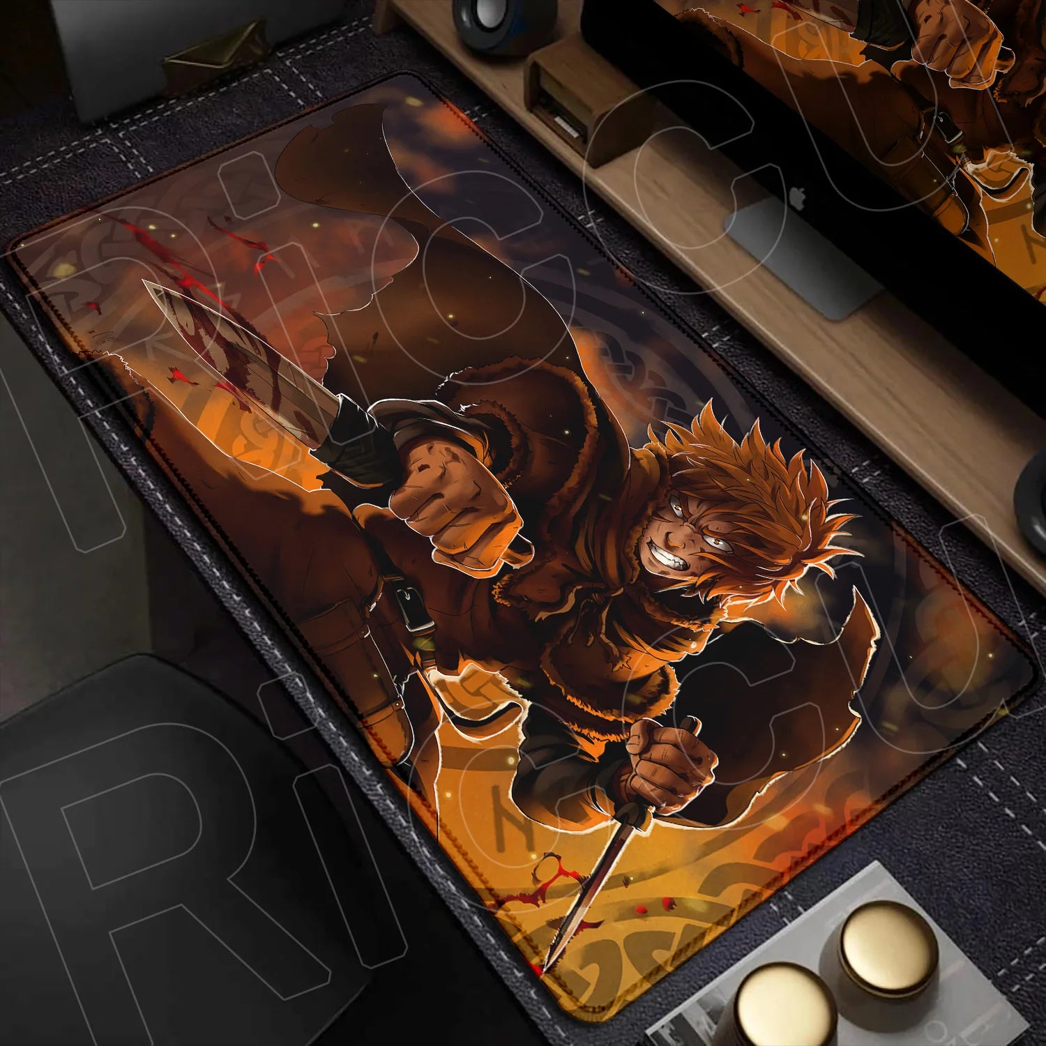 XXL Large Mousepad Vinland Saga 90x40CM Mouse Pad E-sports Gaming Keyboard Protector PC Accessories HD Computer carpet Desk Mat