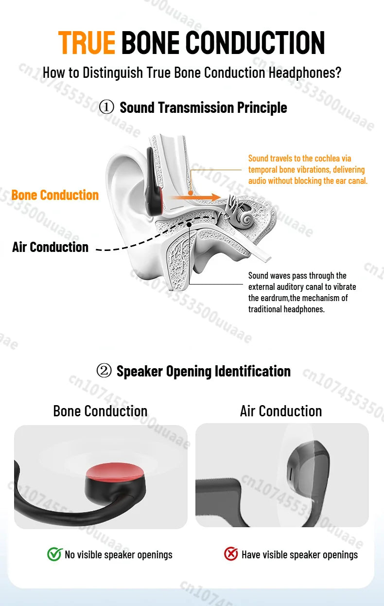 Monster XB01 Bone Conduction Bluetooth 6.0 Headphone HiFi Stereo Wireless Earphones IP56 Dust/Water Resistance Sports Earhook