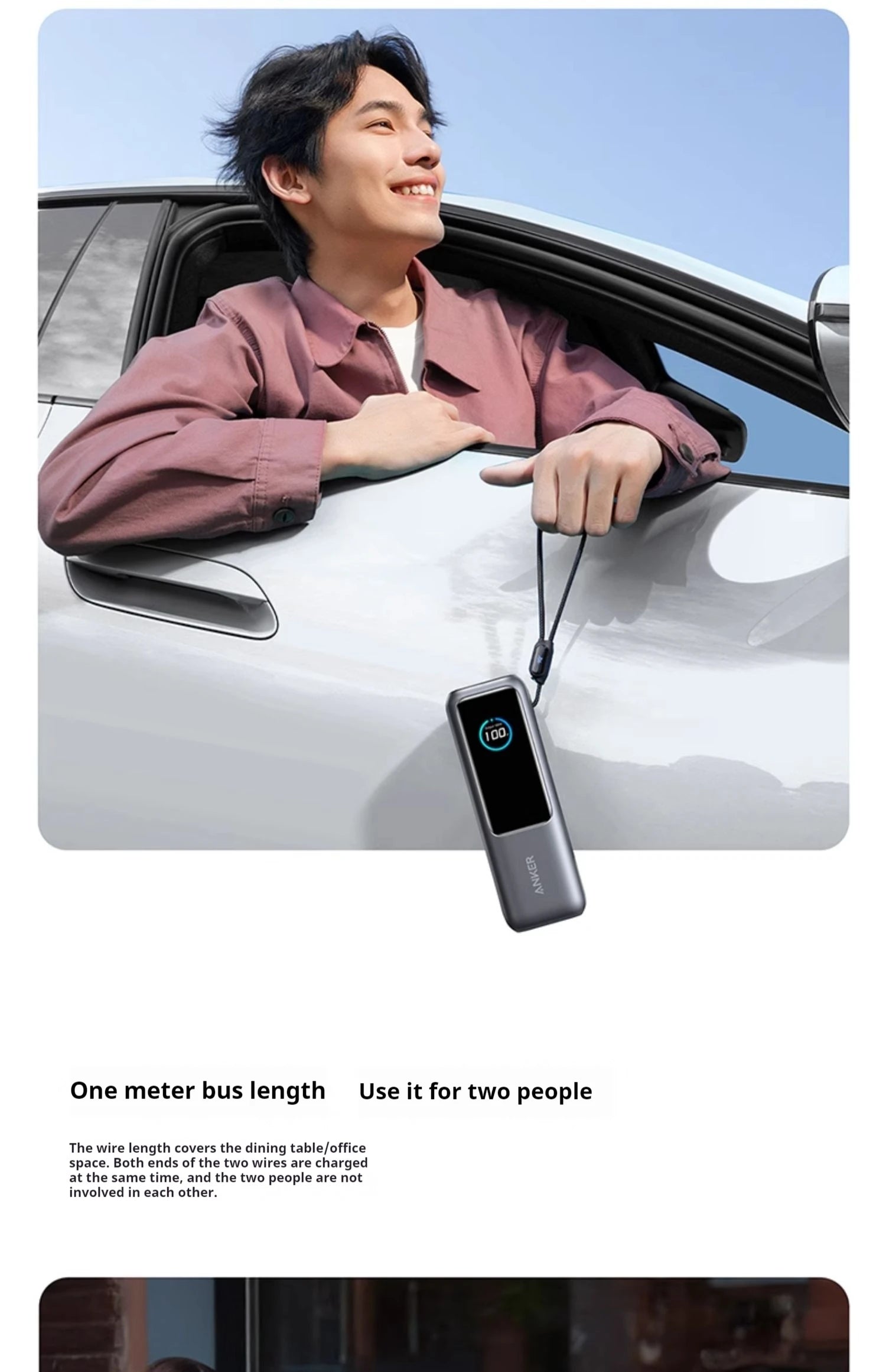 NEW Anker 165W Max Power Bank 25000mAh High Capacity Retractable Cables Fast Charge Mobile Phone Power Bank Gift Lightweight PC