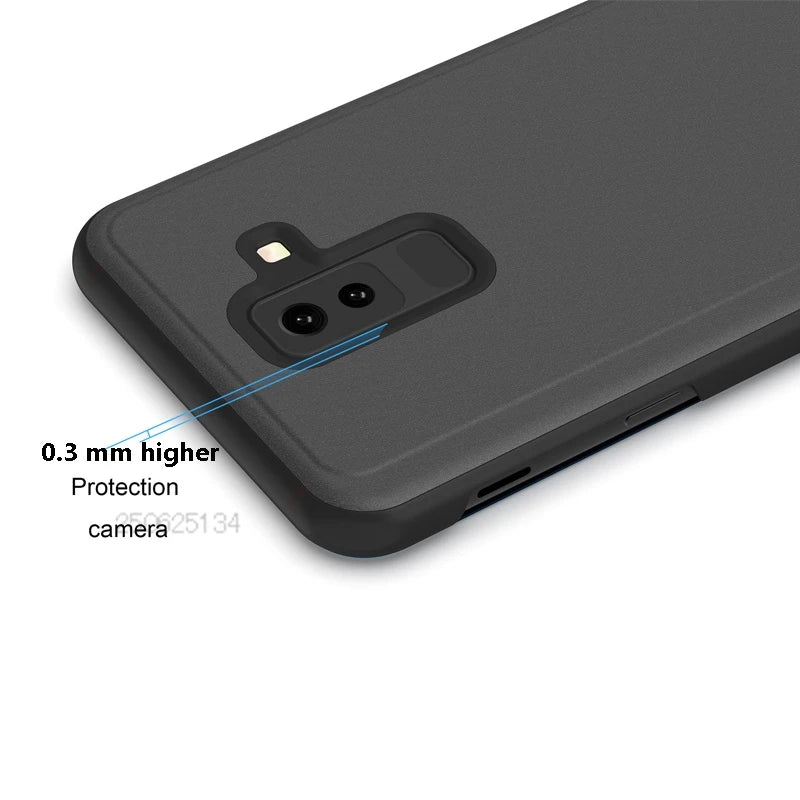 Luxury Smart Case For Samsung Galaxy S24 S23 S22 S21 Ultra S20 S10 S9 S8 Plus S23 FE 5G Mirror Leather Smart Flip Suppor Cover
