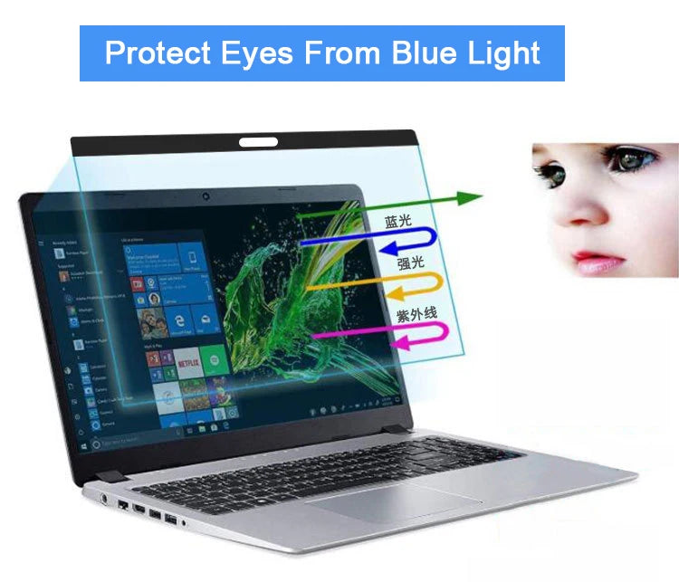 Anti-blue light Magnetic Screen Protector For Macbook Air 13 A2337 A2681 M1 M2 2020 2022 Pro 14 15 16 11 Matte Film Anti-Glare