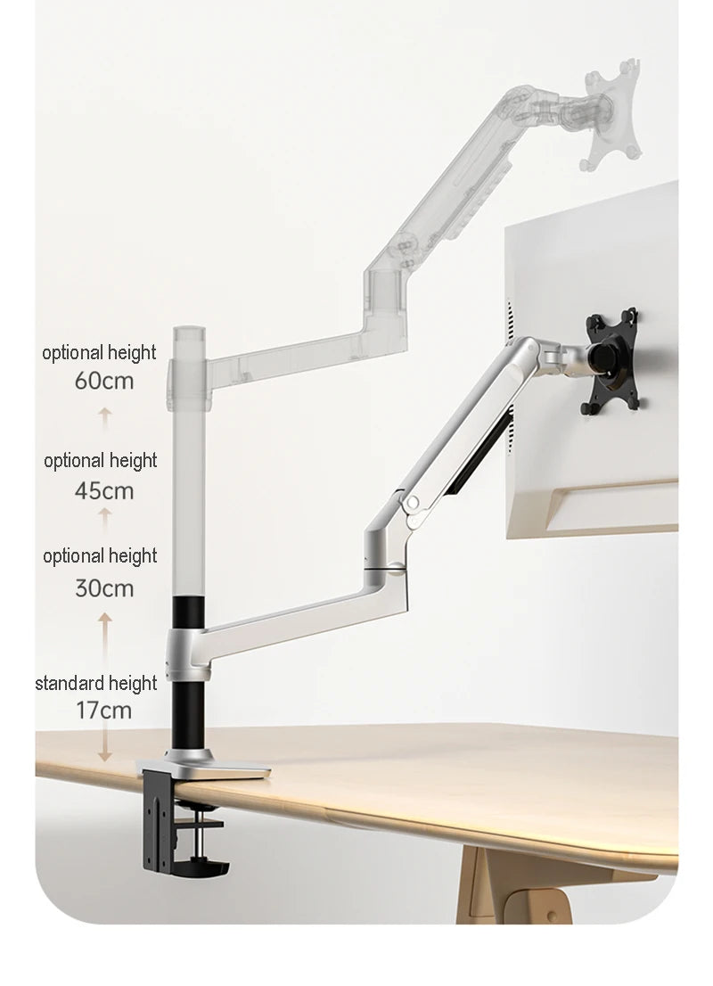 Aluminum Full Motion Free Lifting Ultra Long Arm 10-38 inch LED LCD Monitor Holder Monitor Mount Bracket V63C / XSJ8013C