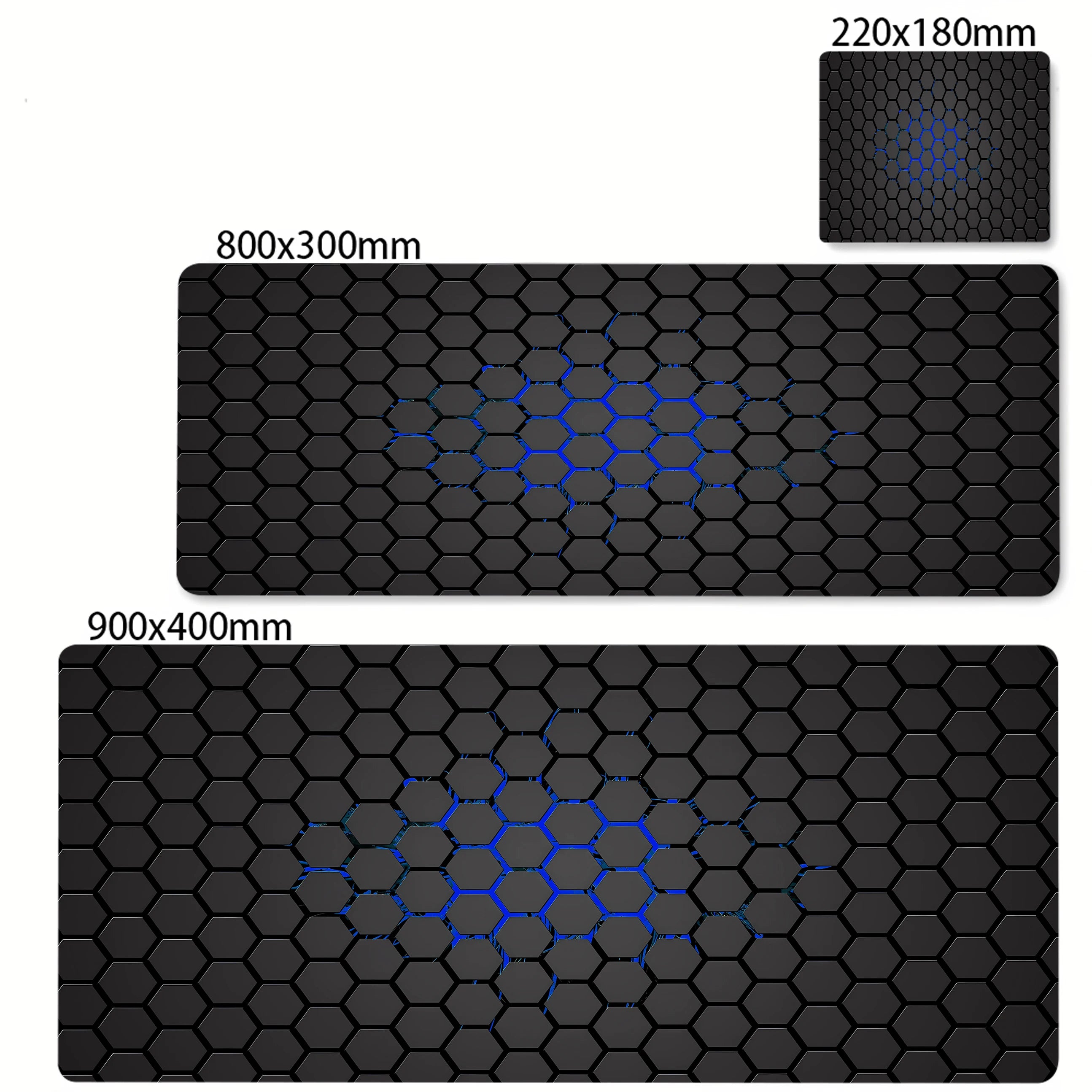 Colorful Hexagon Mouse Pad Large Computer Office Game Table Mats XXL Rubber Anti-slip Gaming Keyboard Mousepads Long Desk Pads