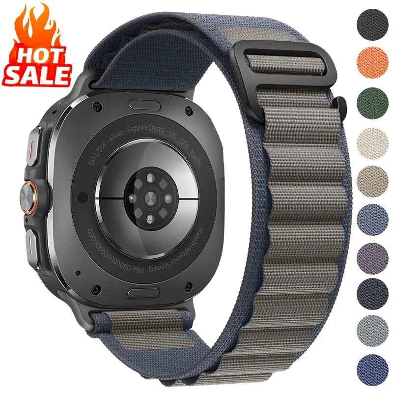Samsung Galaxy Watch Ultra band 47mm Accessories Sport Nylon Bracelet correa Galaxy watch 7 ultra 47 mm Strap