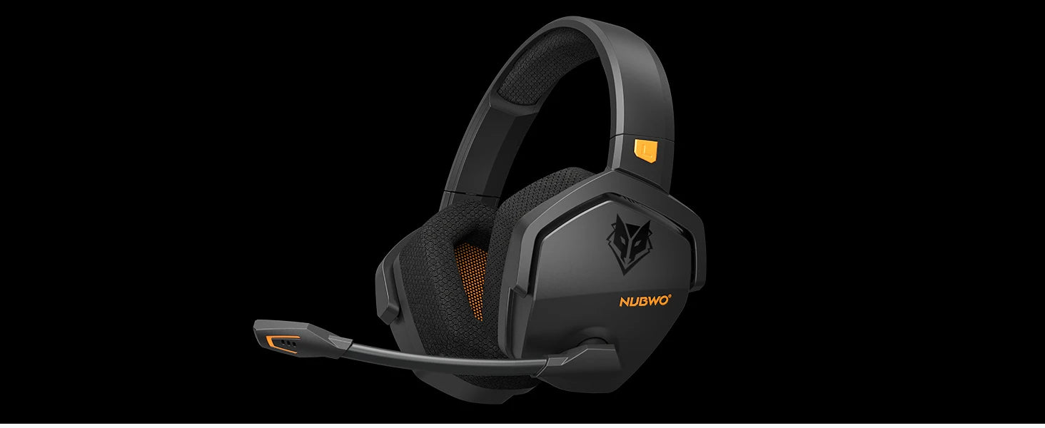 NUBWO G06 Wireless Gaming Headset – 2.4G & Bluetooth Headphones with Mic, 5ms Low Latency, 7.1 Surround Sound for PC, PS4 & PS5.