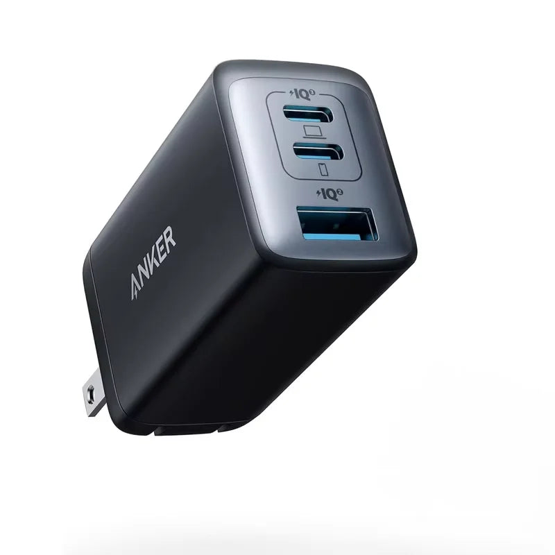 Anker 735 65W GaN Charger Nano II USB C Fast Charging 3-Port Fast Compact Foldable Wall For MacBook Pro/Air iPad Galaxy Switch