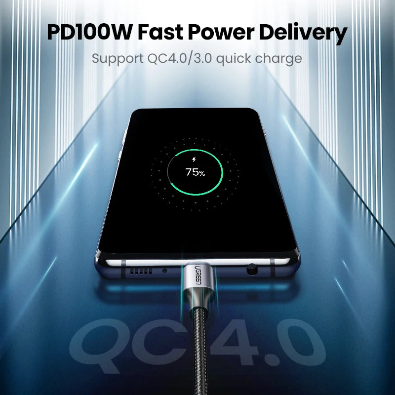 USB C to USB C Cable, PD100W, USB Type C Charging Cable for MacBook Pro iPad Pro 2020 Samsung Quick Charger USB - WinSupport Tech