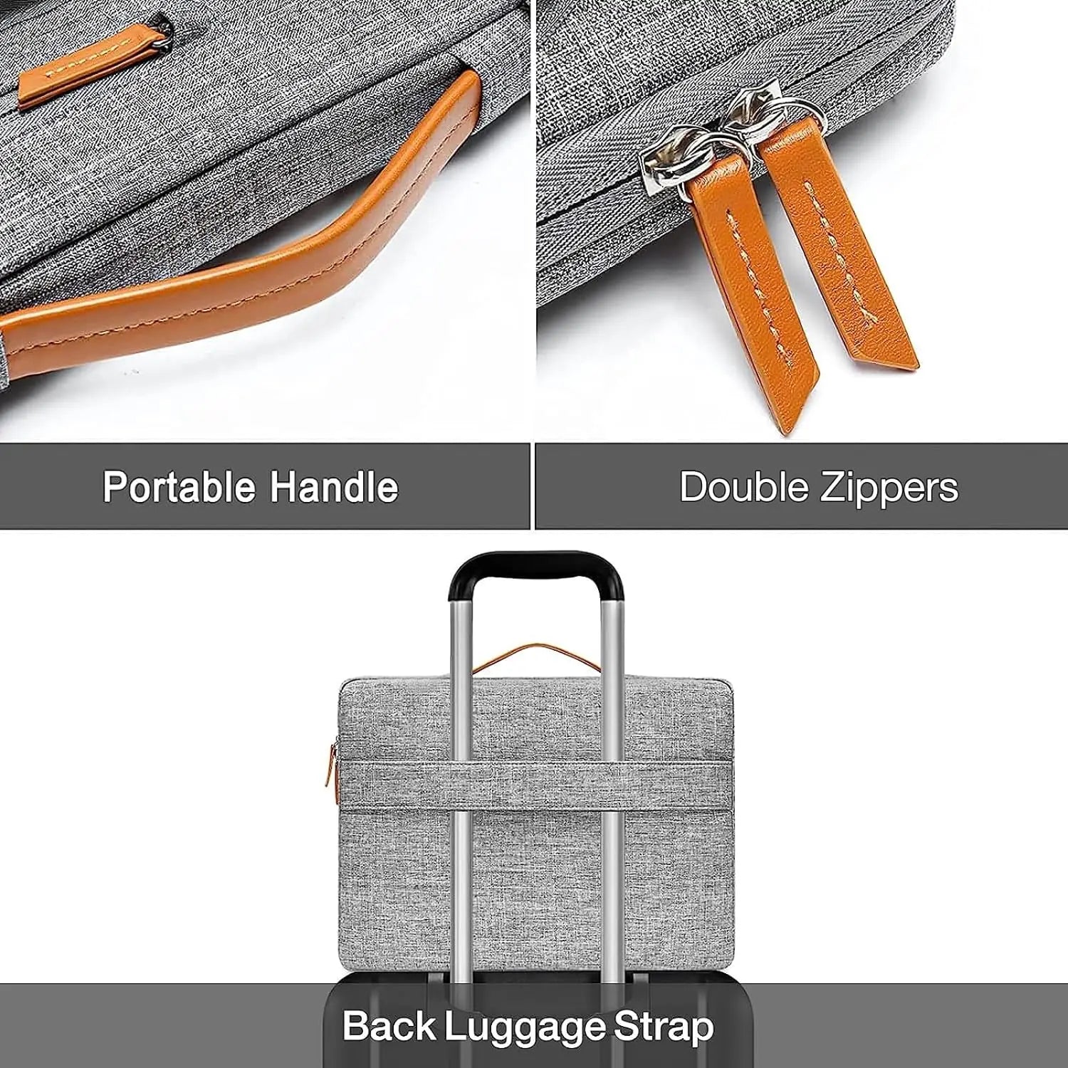 360° Protective Laptop Sleeve Case for MacBook Pro/Air 13–16 Inch – Shockproof Notebook Briefcase for HP, Dell, Lenovo, Acer