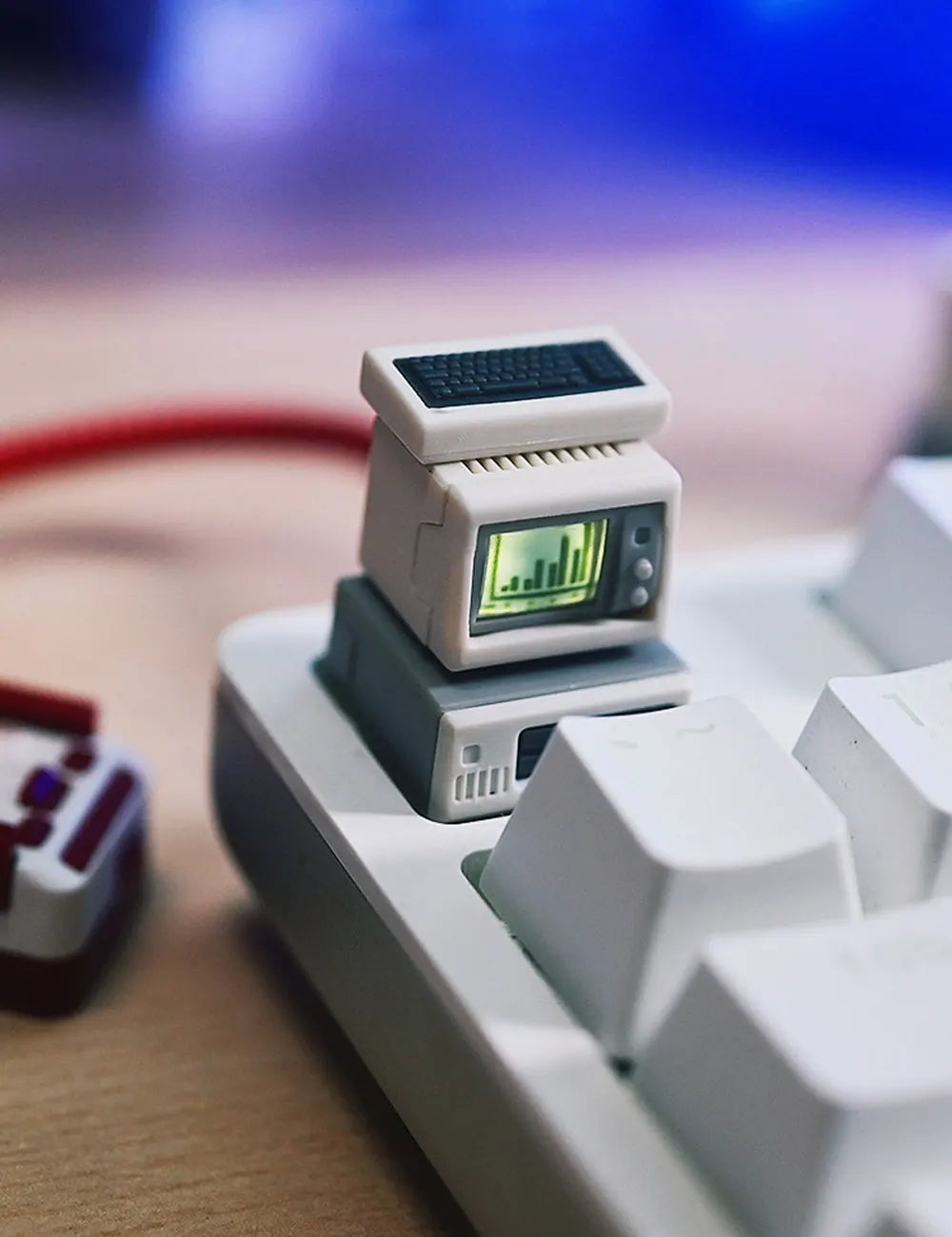 Retro PC Keycap IBM PC 5150 Serier K-02 Keycap Vintage Style Classic Retro Keycap  For Mechanical Keyboard Backlit Keycap ESC