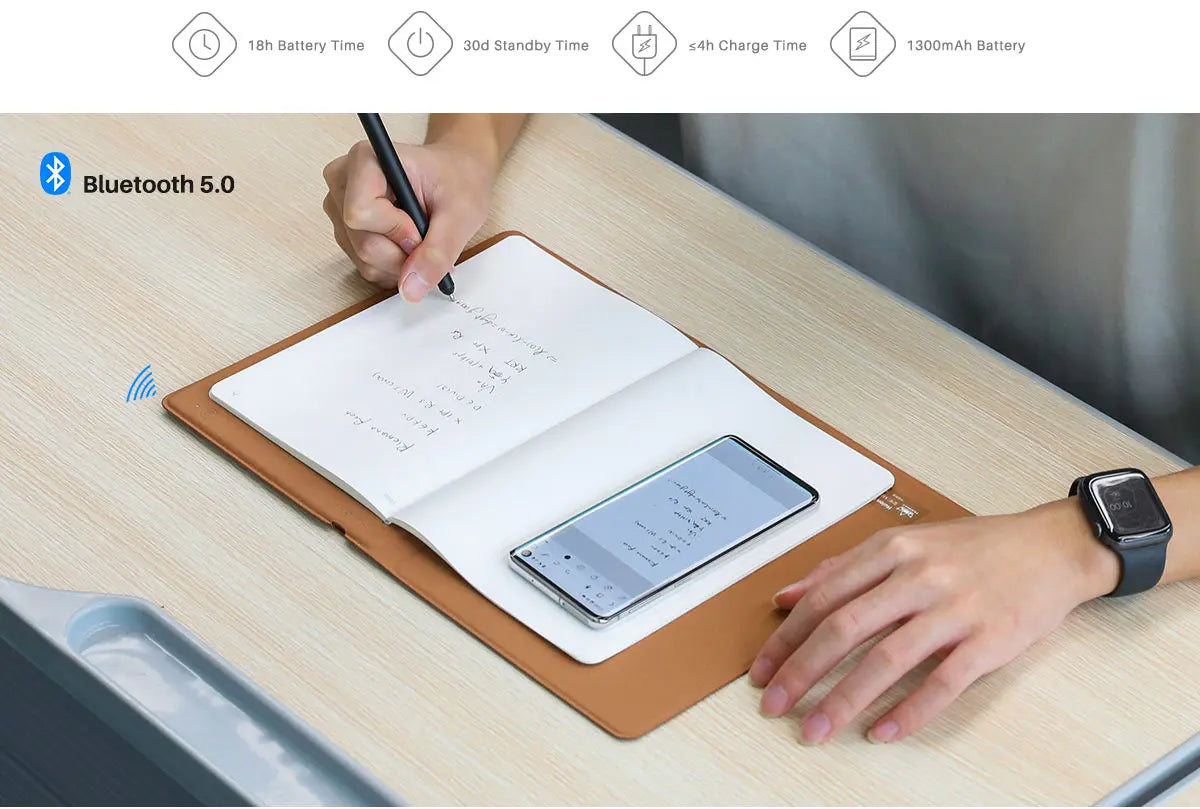 Smart Notebook Huion Note X10 Wireless Graphics Tablet Electronic Draft Notepad 50 Pages Support iOS IPadOS Android