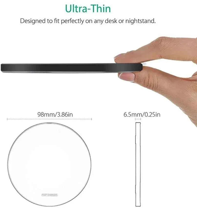 30W Wireless Charger for IPhone17 16 15 14 13 12 X XR XS Max 8 for Samsung S24 S23 S22 S10 S20 Note10 20 Xiaomi Huawei Phone