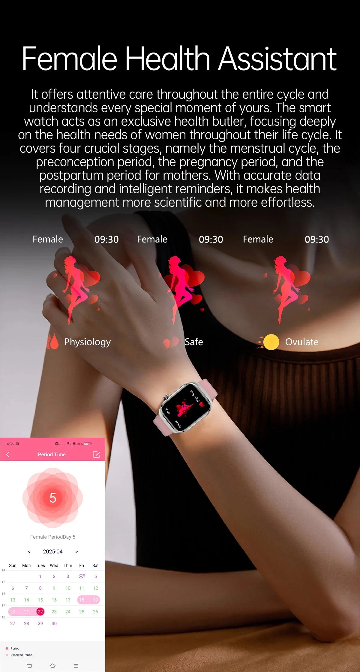 New Nursing Level Blood Pressure Laser Therapy Diagnosis Smart Watch Men Women Clock ECG+PPG Uric Acid Lipid Heart Rate Watches