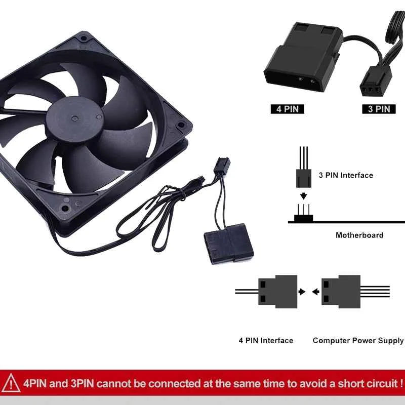 8cm 9cm 12cm Quiet Computer Fan Silent PC Fans For Computer PC Case GPU CPU Cooler Radiator Cooling