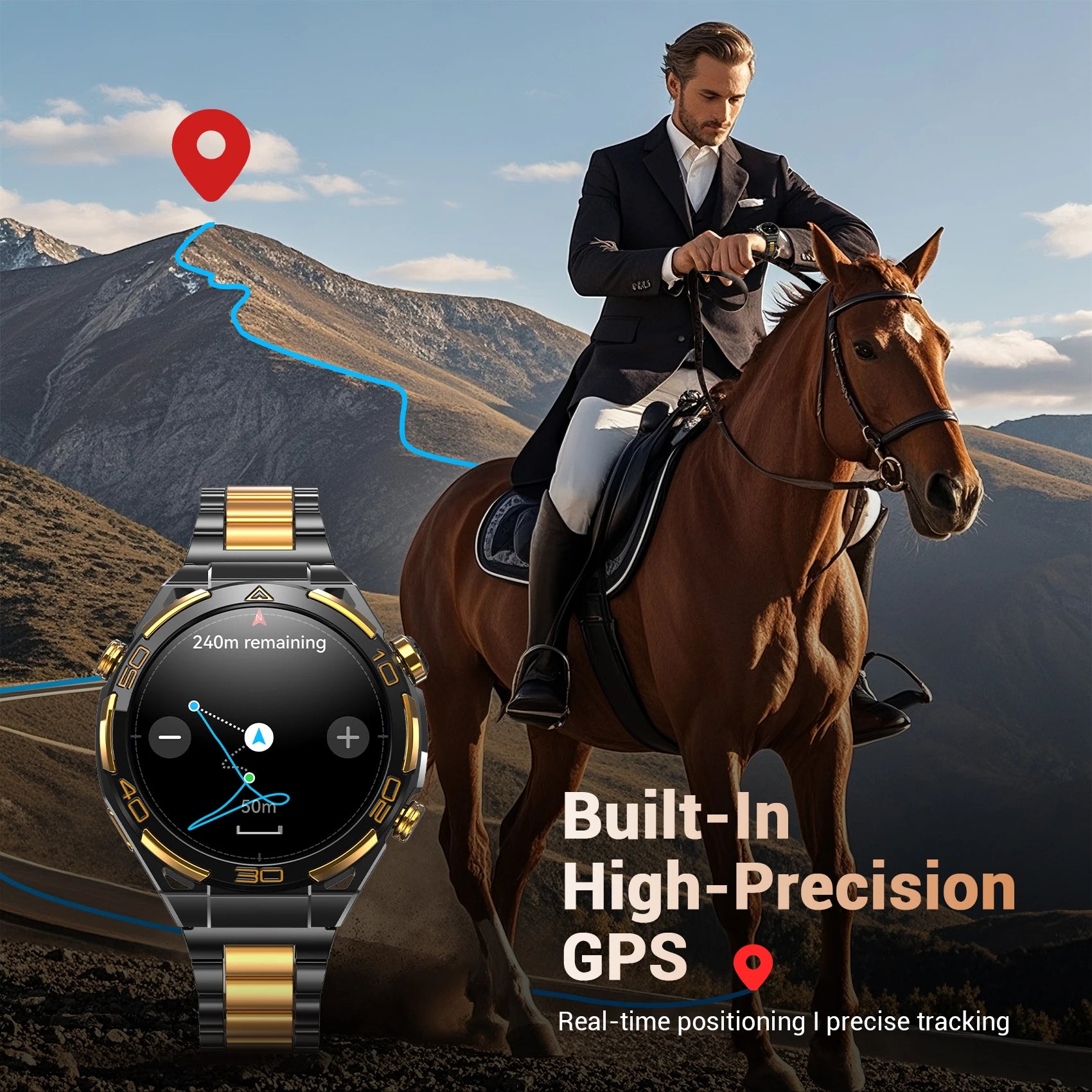 New Blackview W90 Pro GPS Smart Watch 1.43