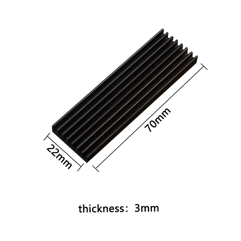 M.2 NVME NGFF 2280 Solid State Hard Disk Radiator Aluminum M.2 SSD Heatsink M.2 SSD Cooler With Thermal Pad For PS5 Desktop PC