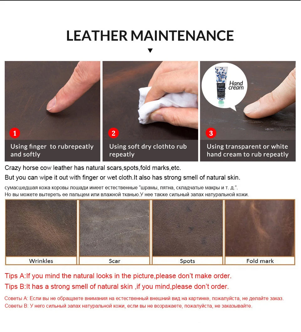 CONTACT'S Genuine Leather Business Bags for Men High Quality Briefcase Office Bag Male Tote Laptop Bags Portfolio Bag Document