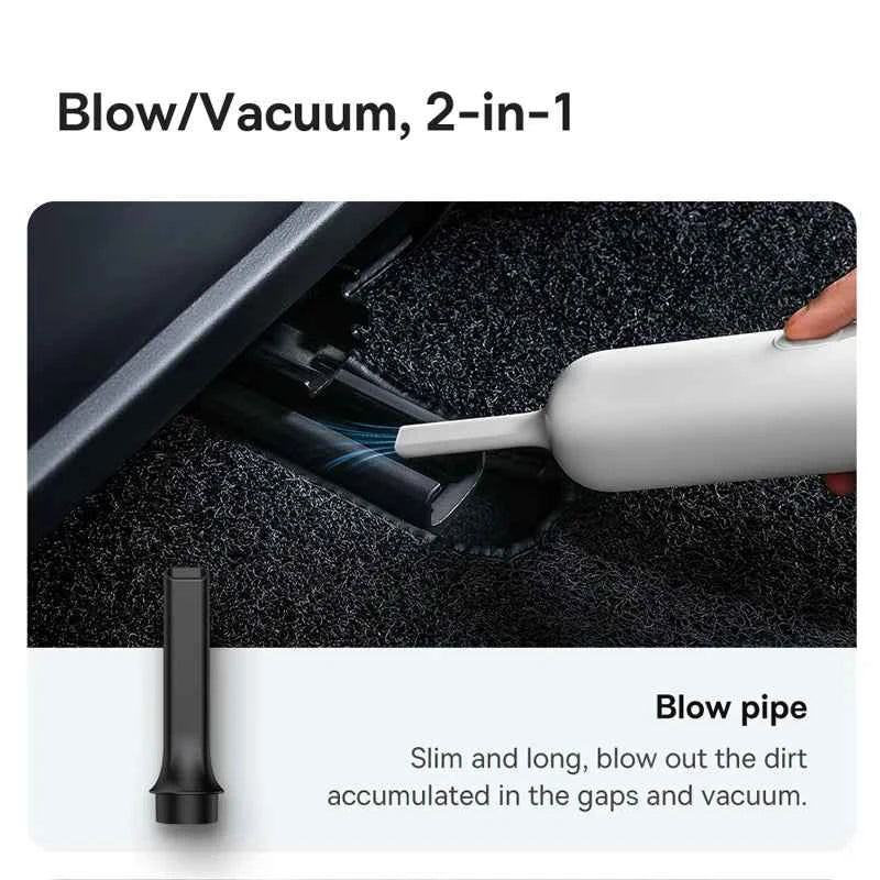 Baseus Vacuum Cleaner 6000Pa Wireless Portable Home Appliance Car Cleaning Mini Handheld Portable Cordless Cleaner
