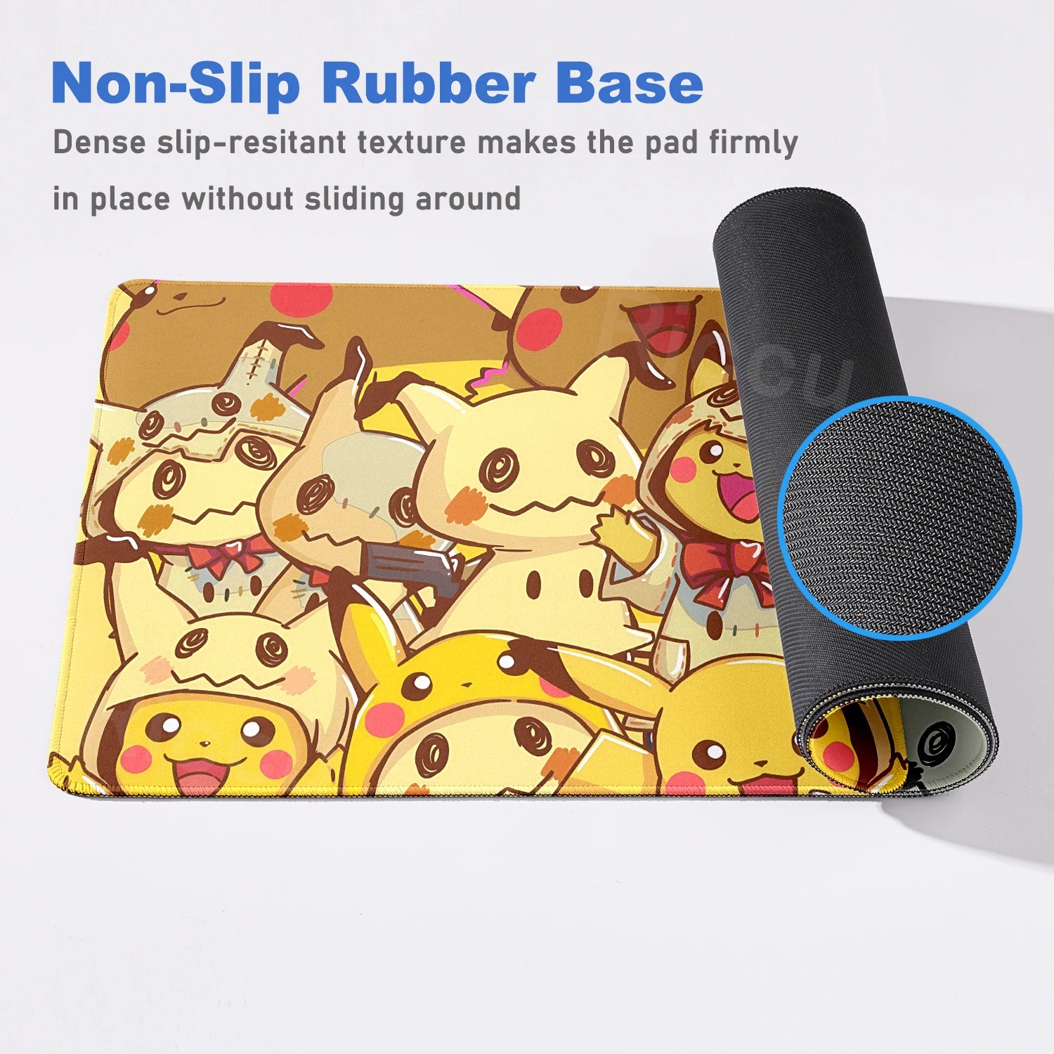 XXL Mousepad Laptop Japan Cool Anime Mouse Pad Large pokemon Mimikyu Gaming Mat Gamer PC Cabinet Keyboard Rug Desk Accessories