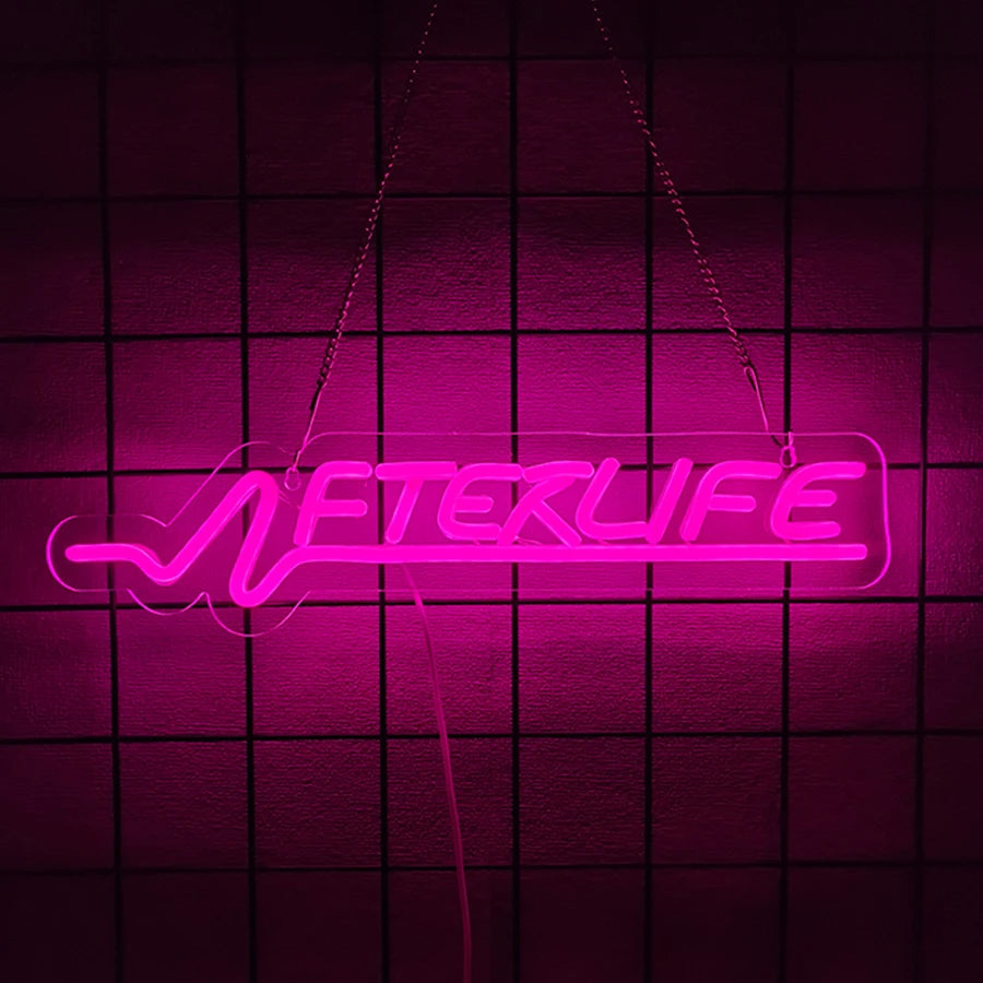 Cyberpunk Neon Sign Game LED Sign for Wall Decor Shooting Games Neon Light for Gaming Room Man Cave Bedroom Gifts for Teen Boys