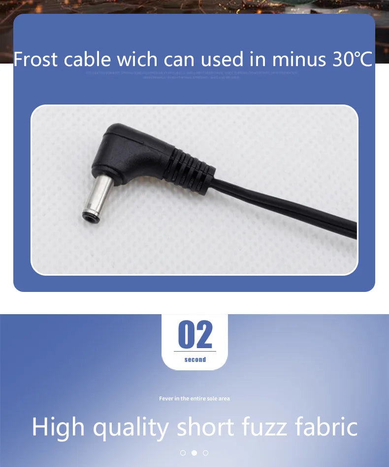 USB Electric Heated Insoles EVA Mat Feet Warmer Can Be Cut And Washable Thermal For Shoes Warming Foot Pad