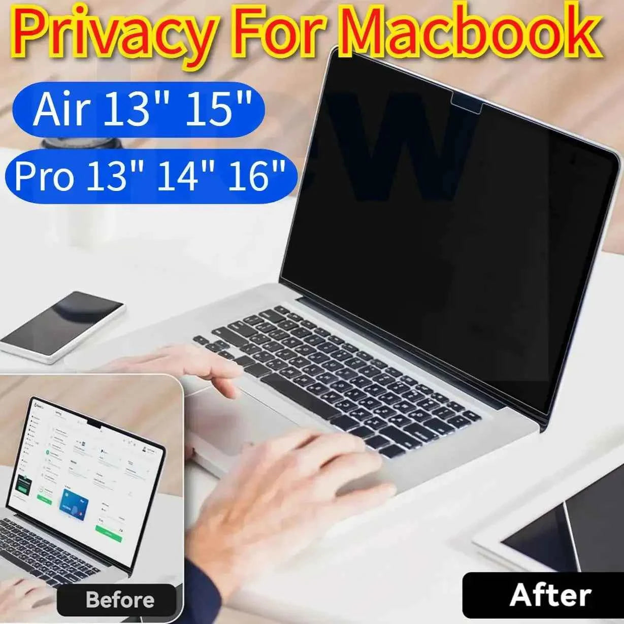 Monitor Privacy Film Anti-peering Screen Protector Guard For Macbook Air 13.6 inch M4 For Macbook Pro 14 M5 For Laptop Accessory