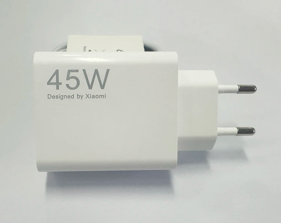 Original XIAOMI Charger 45W 33W Fast Turbo Charge Cable Usb C Travel Adapter Mi 11 10t Pro 10 11s Poco M7 X7 X5 X3 Redmi Note 15