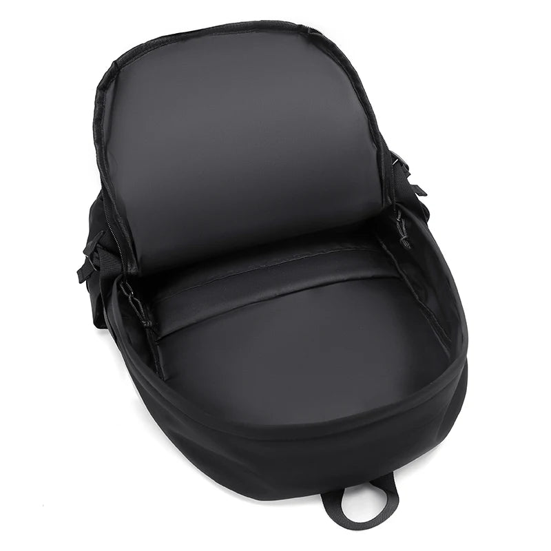 Simple solid color backpack,  travel backpack, plenty of storage space, very suitable for commuting, school, work and going out.
