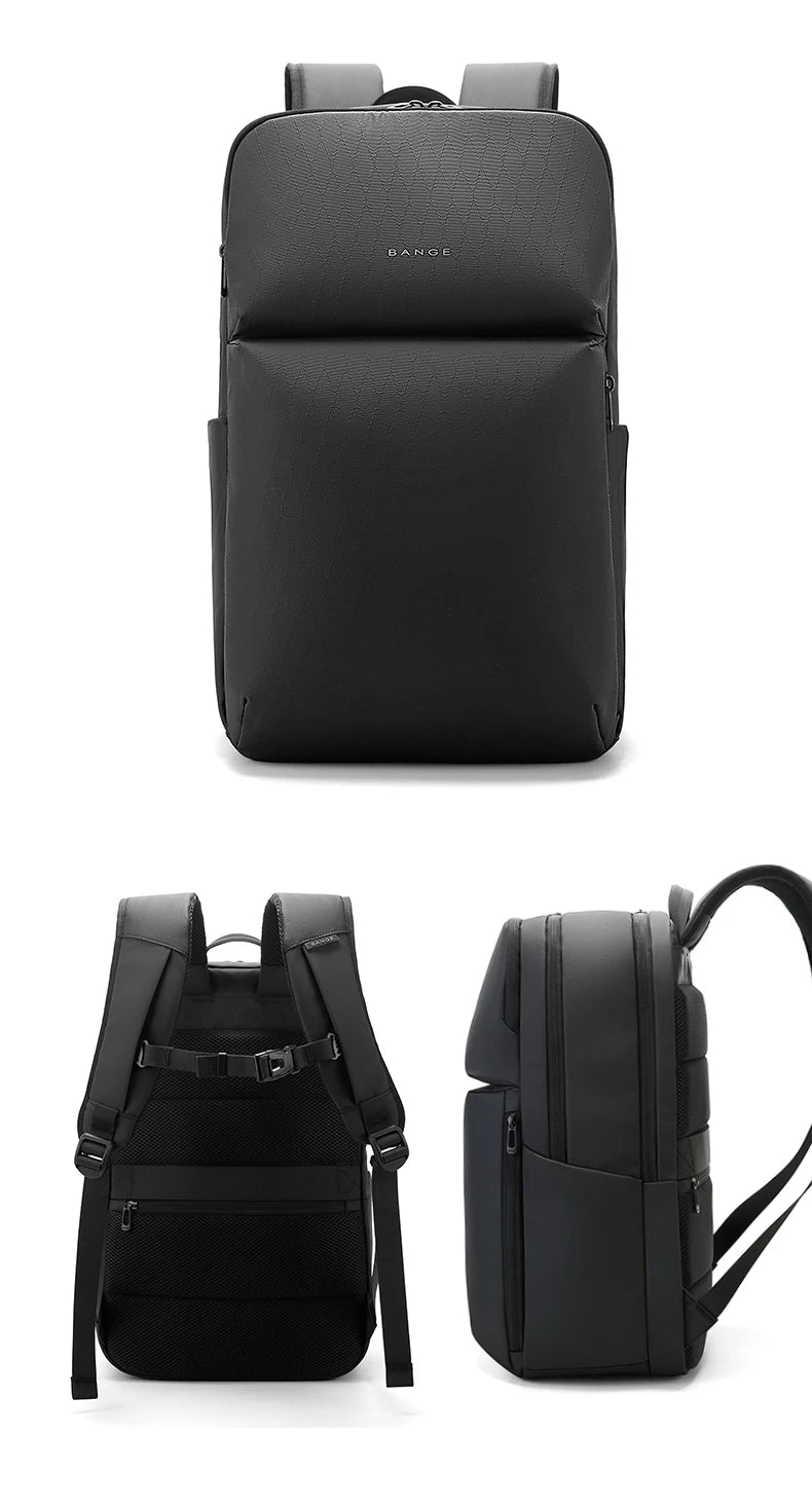 BANGE Simple Design Large Capacity Laptop Backpack Water Resistant Computer Backpack Fits 16 Inch Laptop Back Pack Bag for Male