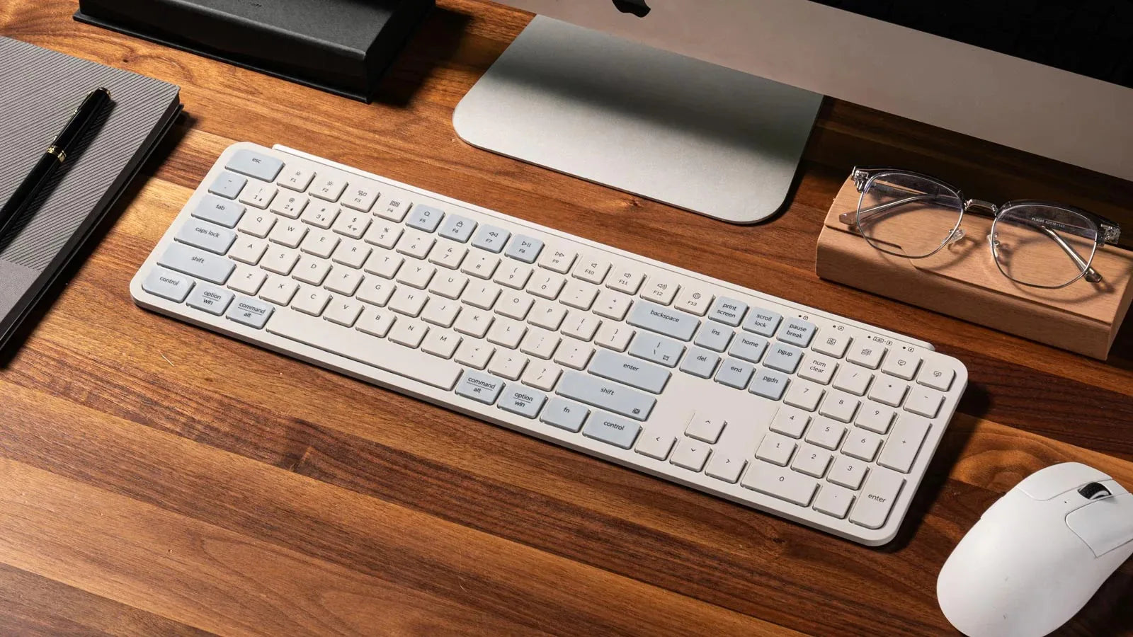 Keychron B6 Pro ZMK Ultra-Slim Wireless Keyboard Full Size Portable Lightweight 2.4GHz & Bluetooth Connections