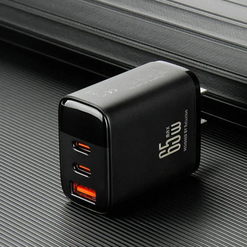 65w USB Type-C Charger PD Fast Charger Quick Charger PD 45W 30w Dual USB C Charger For iPhone Samsung S26 S25 Laptop Tablet