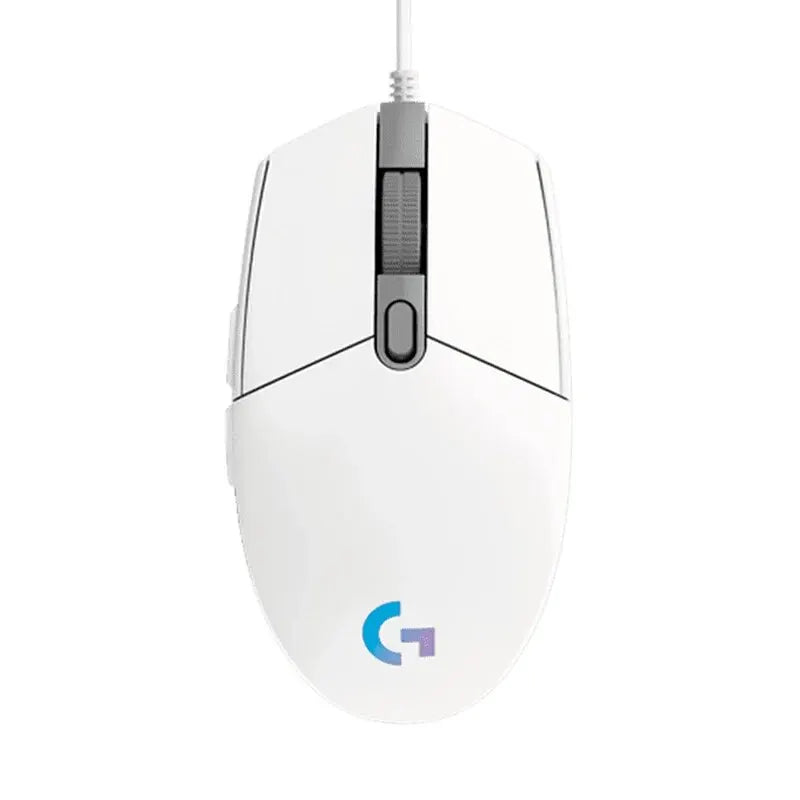Logitech G102 Mouse Original Ergonomic Mouse Optical 8000DPI 16.8M Color LED Customizing 6 Buttons Wired Pc Gaming Accessories