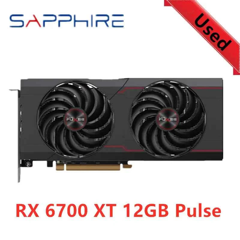 Sapphire RX 6700 XT 6700XT RX6700 Nitro 12GB GPU Video Card AMD Radeon RX6700XT Graphics Cards Desktop PC Office Computer Game