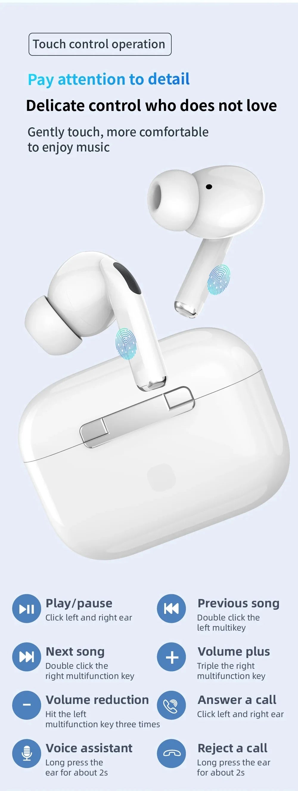 UEESFIT A5 TWS Bluetooth Earphones Hifi Sound Headphones Sport Headset True Wireless Earphones Noise Canceling Earbuds For Phone