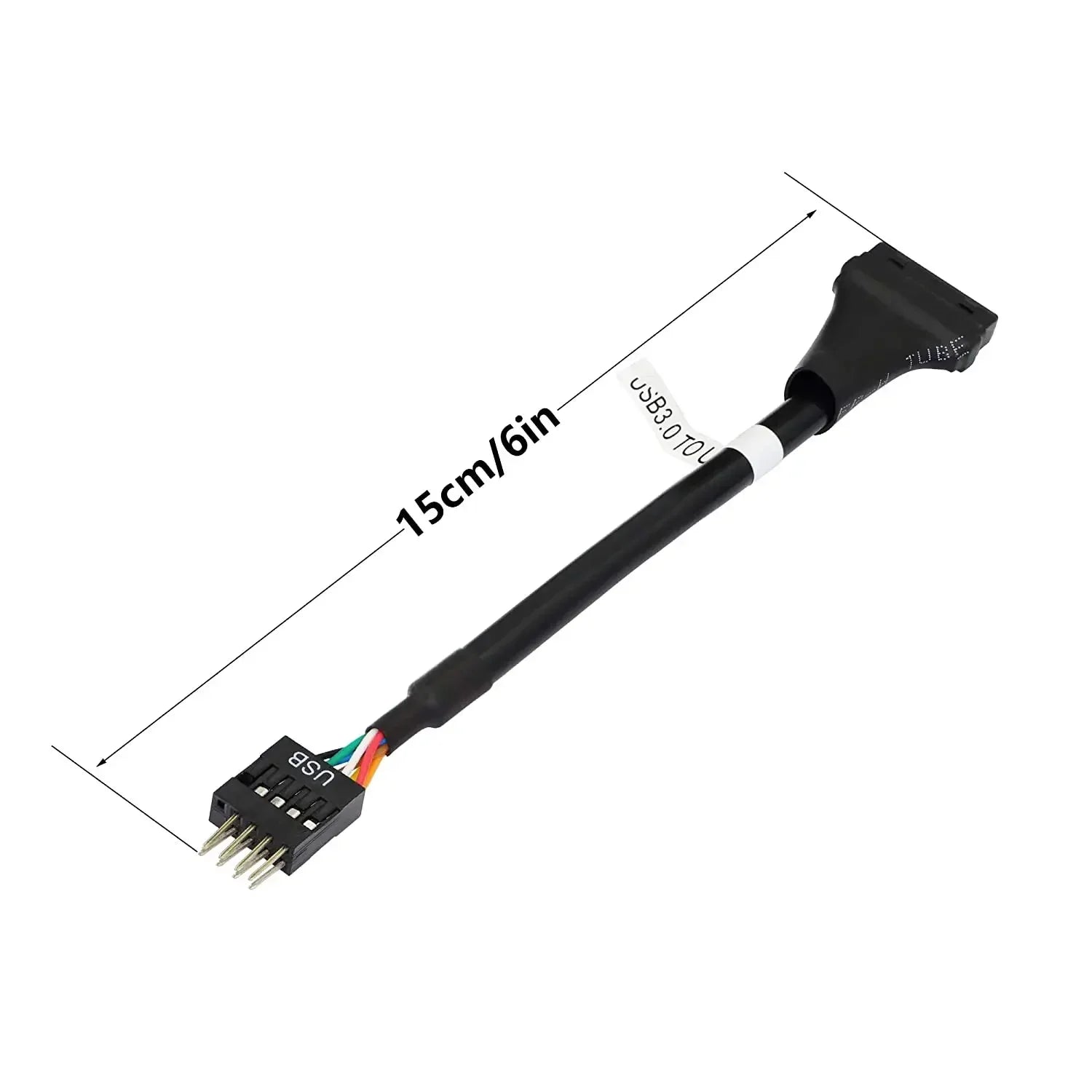 Internal USB 3.0 19-Pin To USB 2.0 9-Pin Female-Male Connector Motherboard Adapter Converter Cable for Desktop Data Transmission