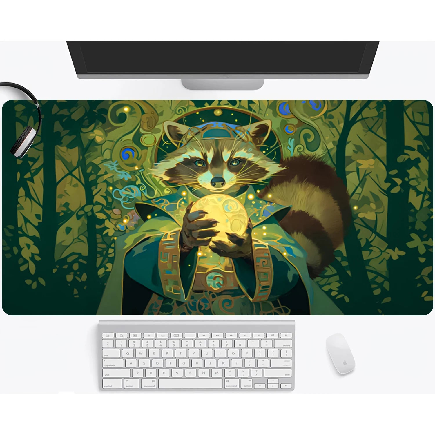 Magic playmat gathering gaming mats Frog Wizard theme anime desk mat Desk accessories 35X60cm mouse mat Raccoon tapete magic mat