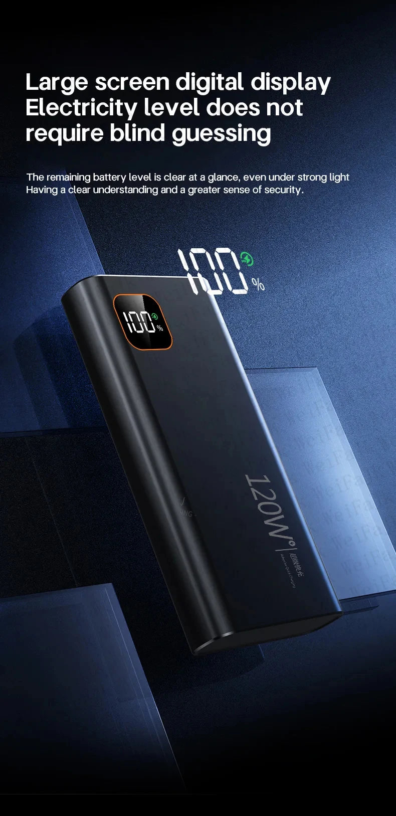 For Xiaomi Original 500000mAh Powerbank External Spare Battery Portable Charger For iPhone Samsung Super Fast Charging PowerBank