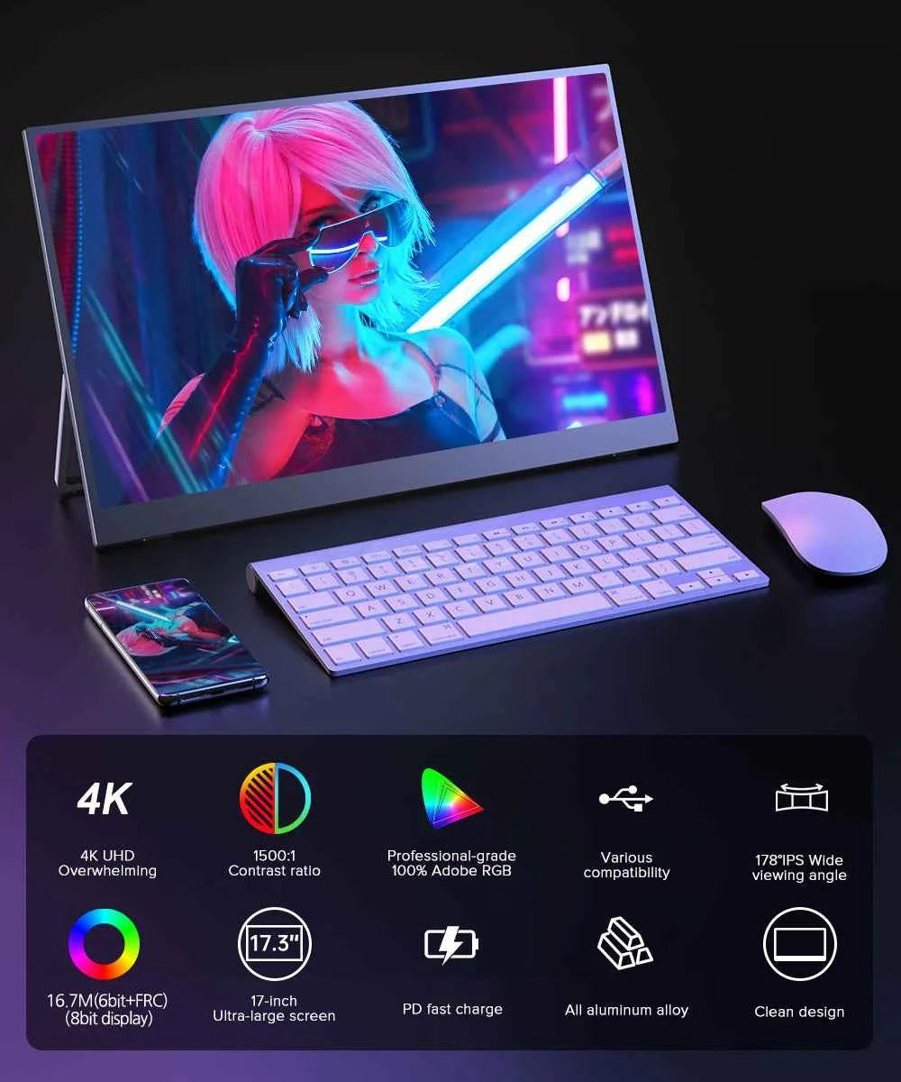 UPERFECT UColor J5 4K Portable Monitor 17.3