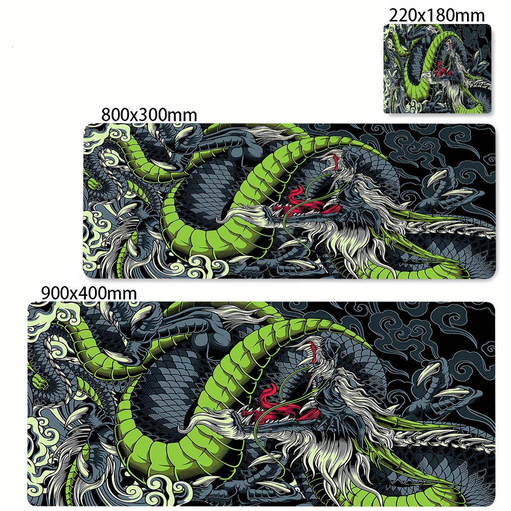 Large Gaming Mousepads Black and White Dragon Mouse Pad Computer Mousepad 90x40cm Desk Mouse Mat For PC Keyboard Mats Table Rug