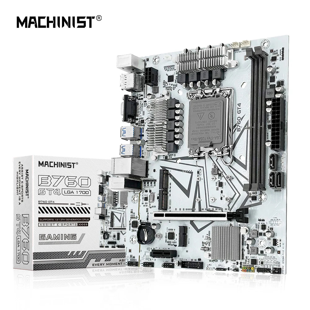 MACHINIST B760 GT4 DDR4 Motherboard LGA 1700 Support Intel Core I3/i5/i7/i9 12th 13th Processor CPU Dual Channel Memory - WinSupport Tech