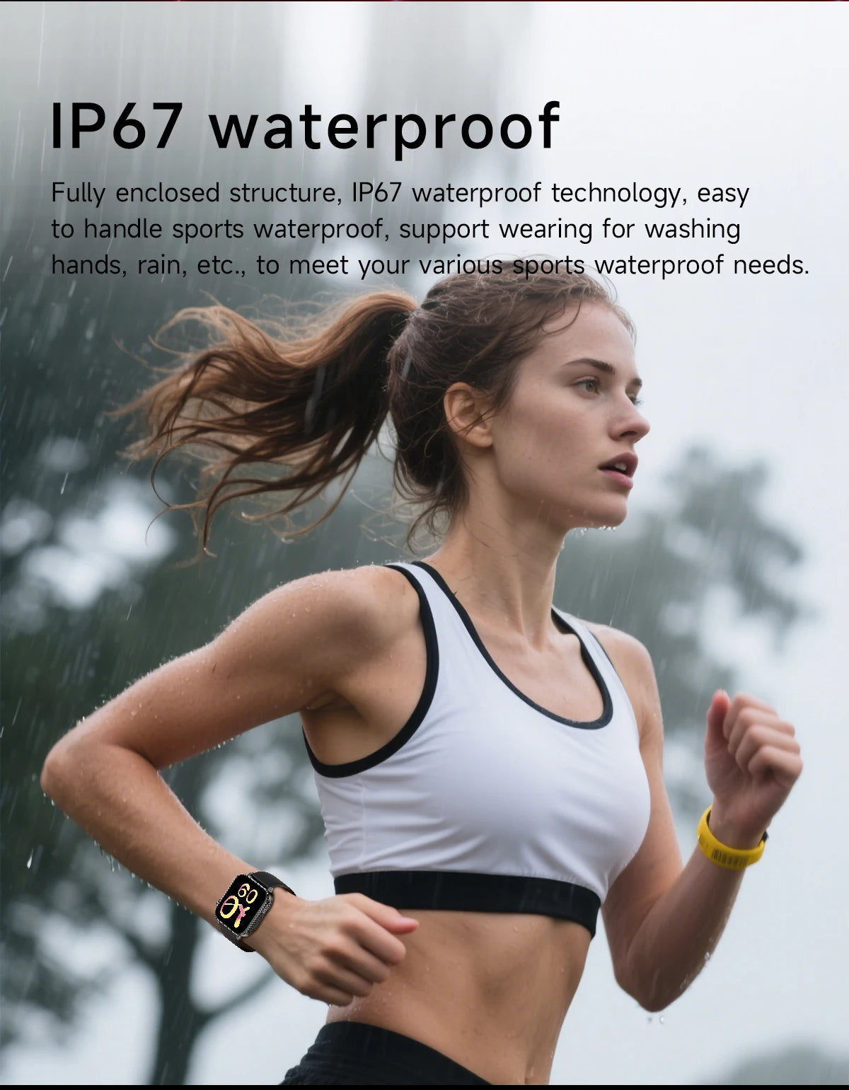 2025 New Smart Watch Men Women Type-C Charging Heart Rate LED Flashlight Bluetooth Call IP68 Waterproof SmartWatch for Android