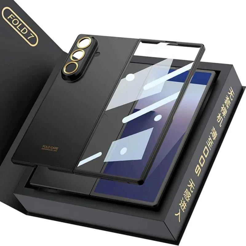 Luxury Fashionable Ultra-thin Phone Case For Samsung Galaxy Z Fold 7 6 5G With Screen Glass Protect Film Matte Protector Cover