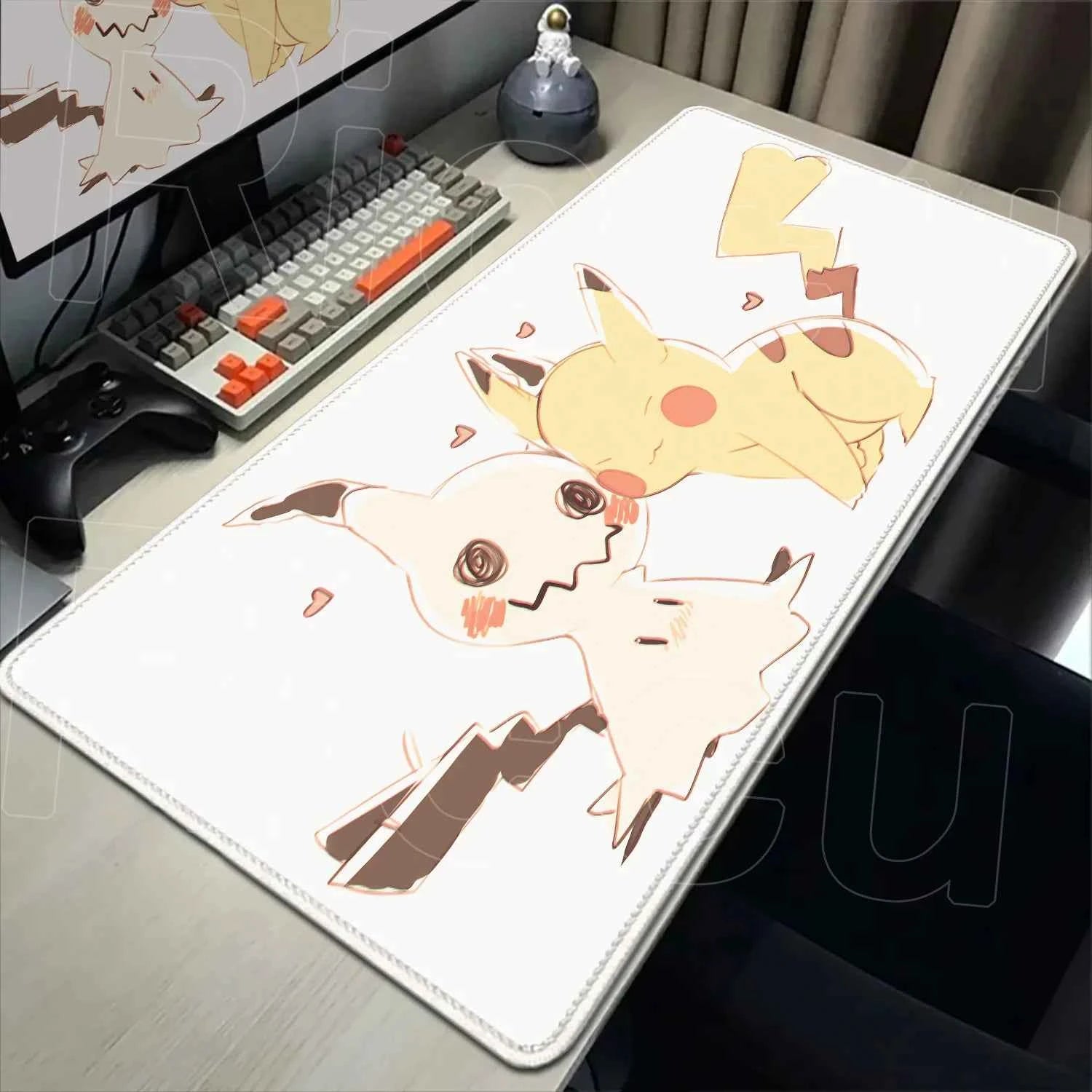HD Rubber Non-slip Mouse Pads Gaming P-Pokemons Mimikyu Mousepad Mouse Pad Kawaii Large Gamer XXL Pc Keyboard Desk Mouse Mat Rug