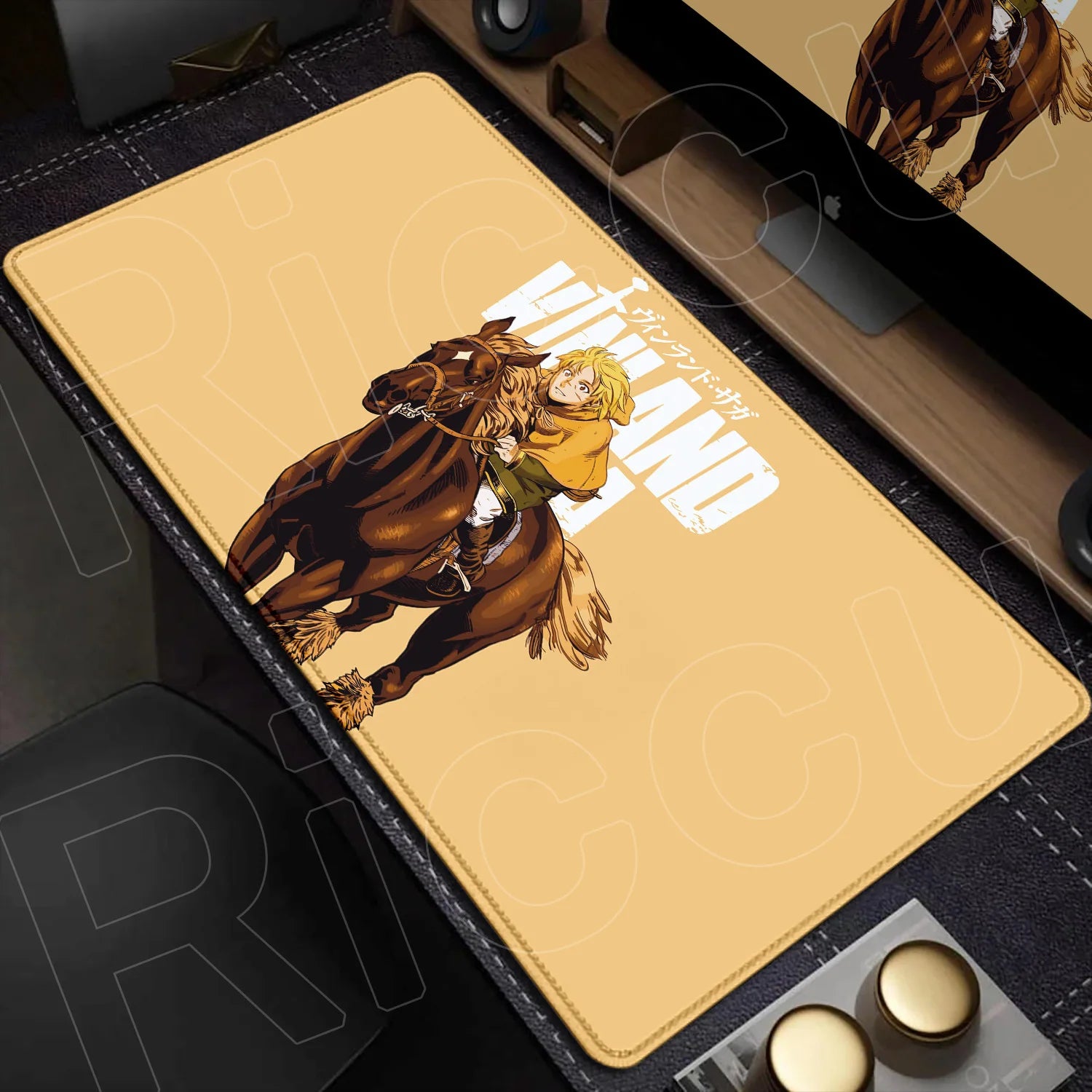 XXL Large Mousepad Vinland Saga 90x40CM Mouse Pad E-sports Gaming Keyboard Protector PC Accessories HD Computer carpet Desk Mat