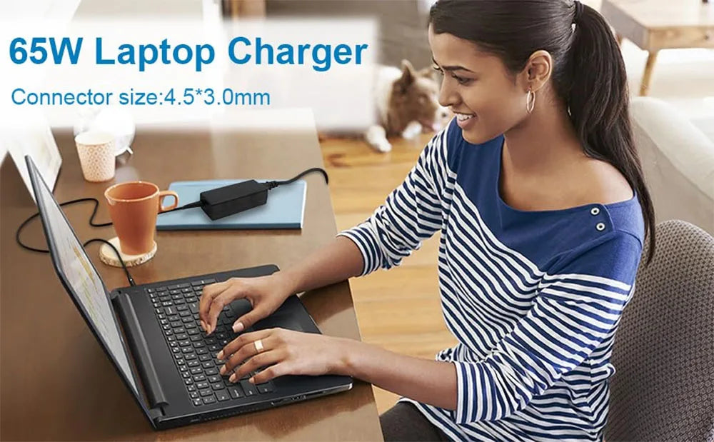 65W 45W Charger for Dell Laptop Inspiron 11/13/14/15/17 3000 5000 7000 Serie (3583 3593 5570) Latitude E5450 XPS 13 Adapter Powe