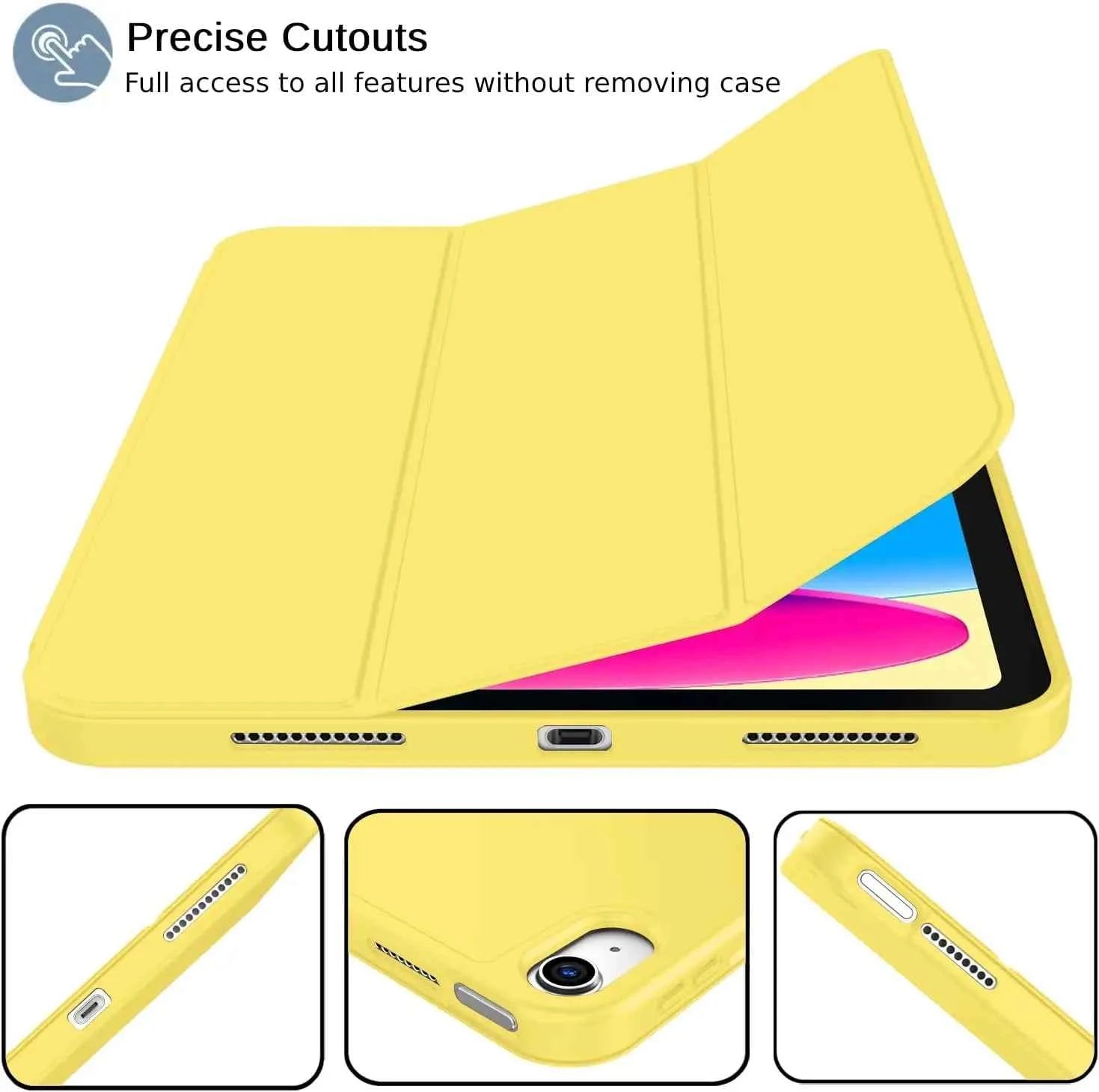 Case for iPad 10th Gen 2022/(A16) 11th Gen 2025, Trifold Stand Smart Cover for iPad 10.9/11 inch,Soft TPU Back, Auto Wake/Sleep