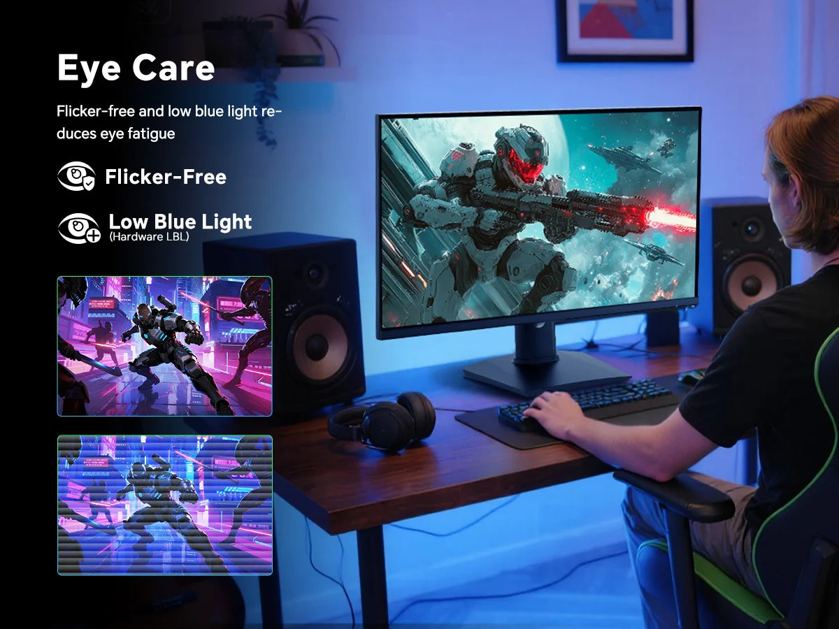 KTC 27 Inch Gaming Monitor 240Hz, FHD 1080p Fast IPS Computer Monitor with Adaptive Sync, HDR Vesa Mount, HDMI/DP/USB, H27F7